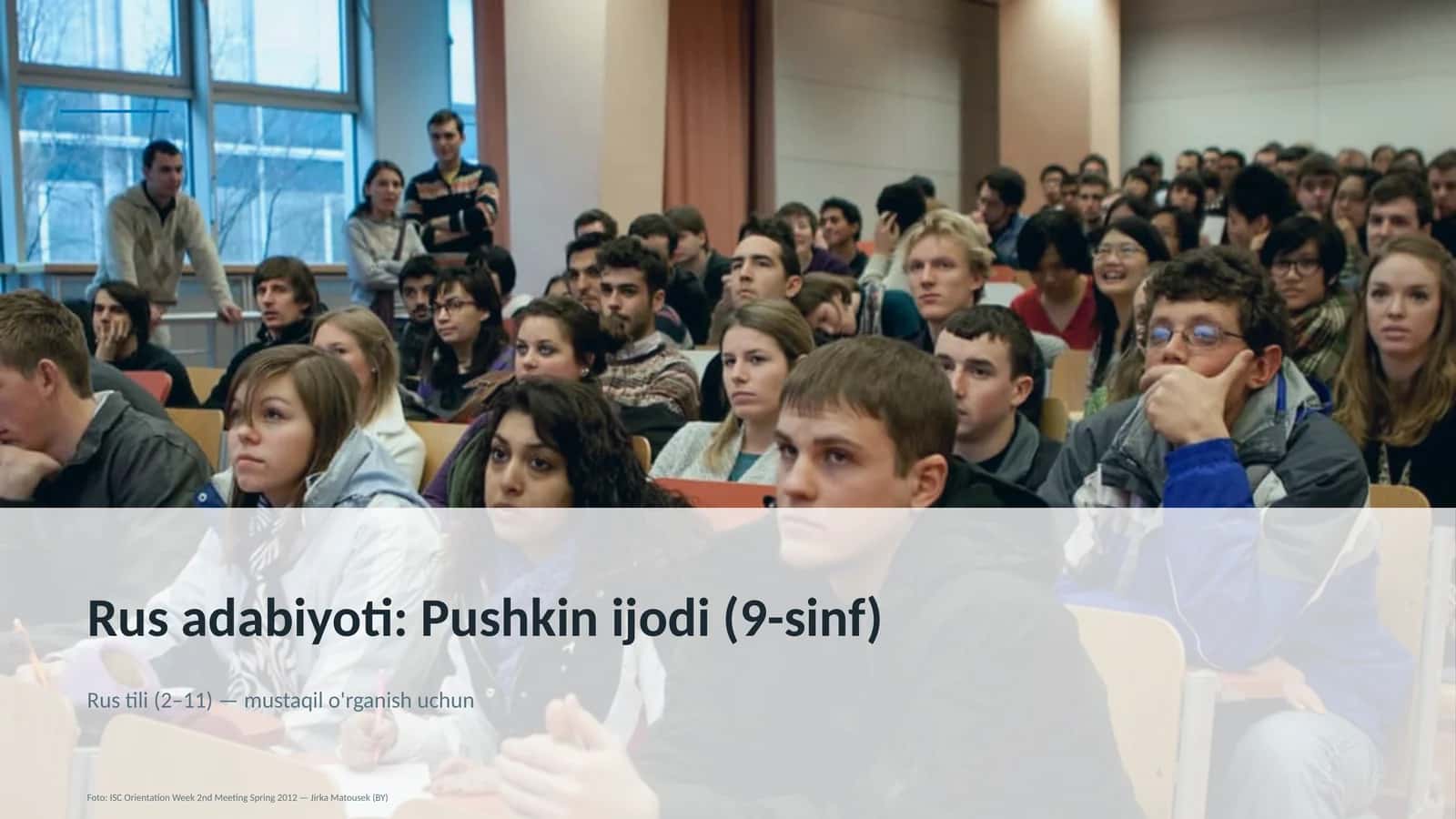 Rus adabiyoti: Pushkin ijodi (9-sinf)