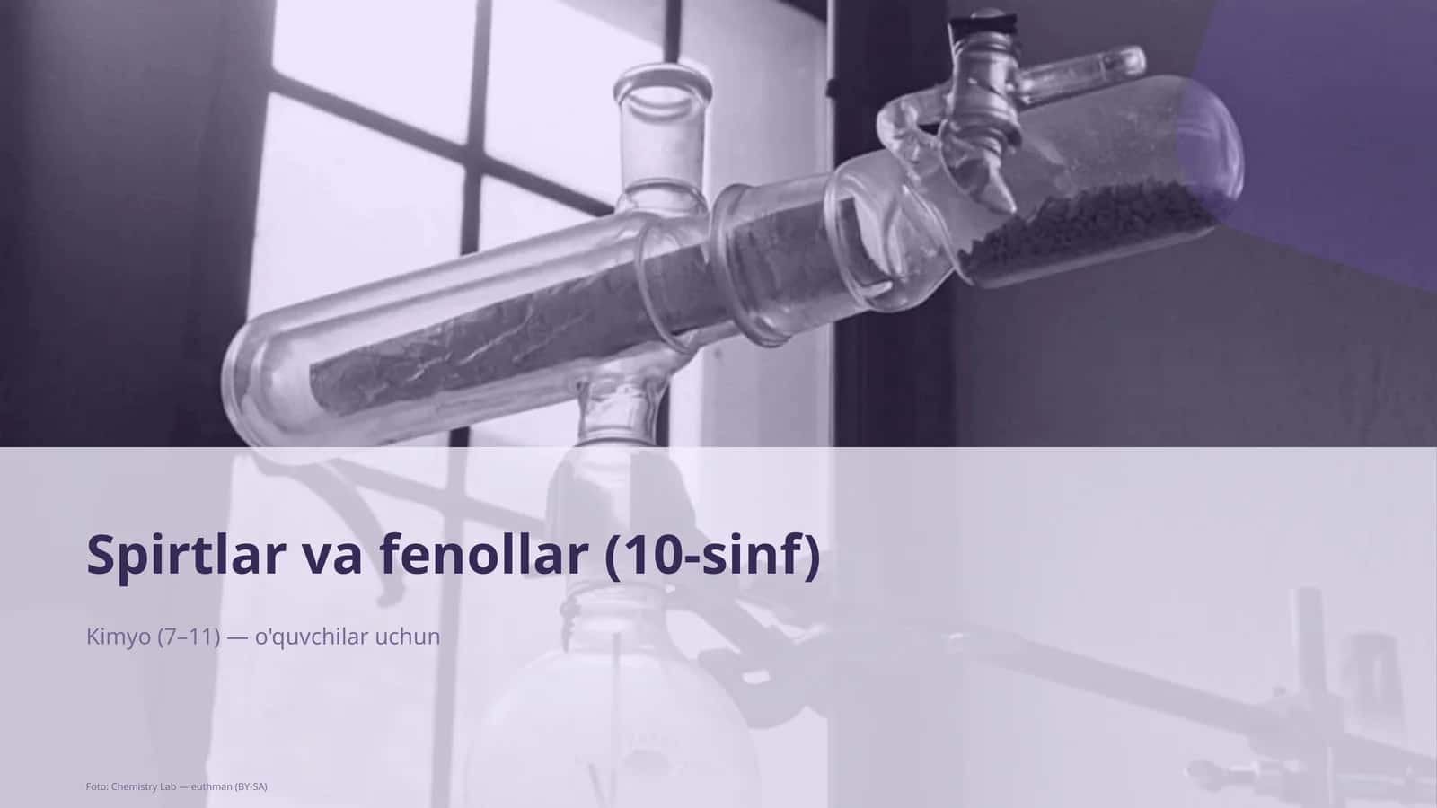Spirtlar va fenollar (10-sinf)