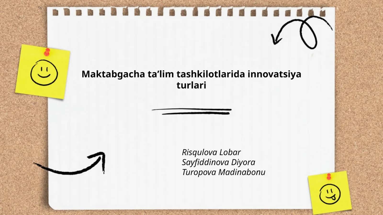 Maktabgacha taʼlim tashkilotlarida innovatsiya turlari