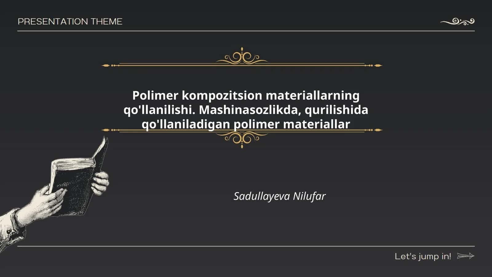 Polimer kompozitsion materiallarning qo'llanilishi