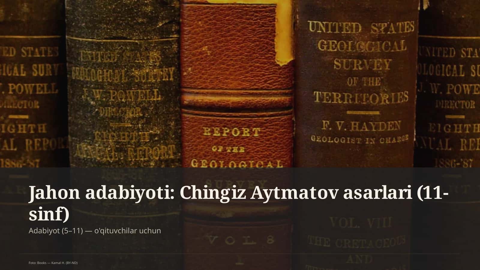 Jahon adabiyoti: Chingiz Aytmatov asarlari (11-sinf)
