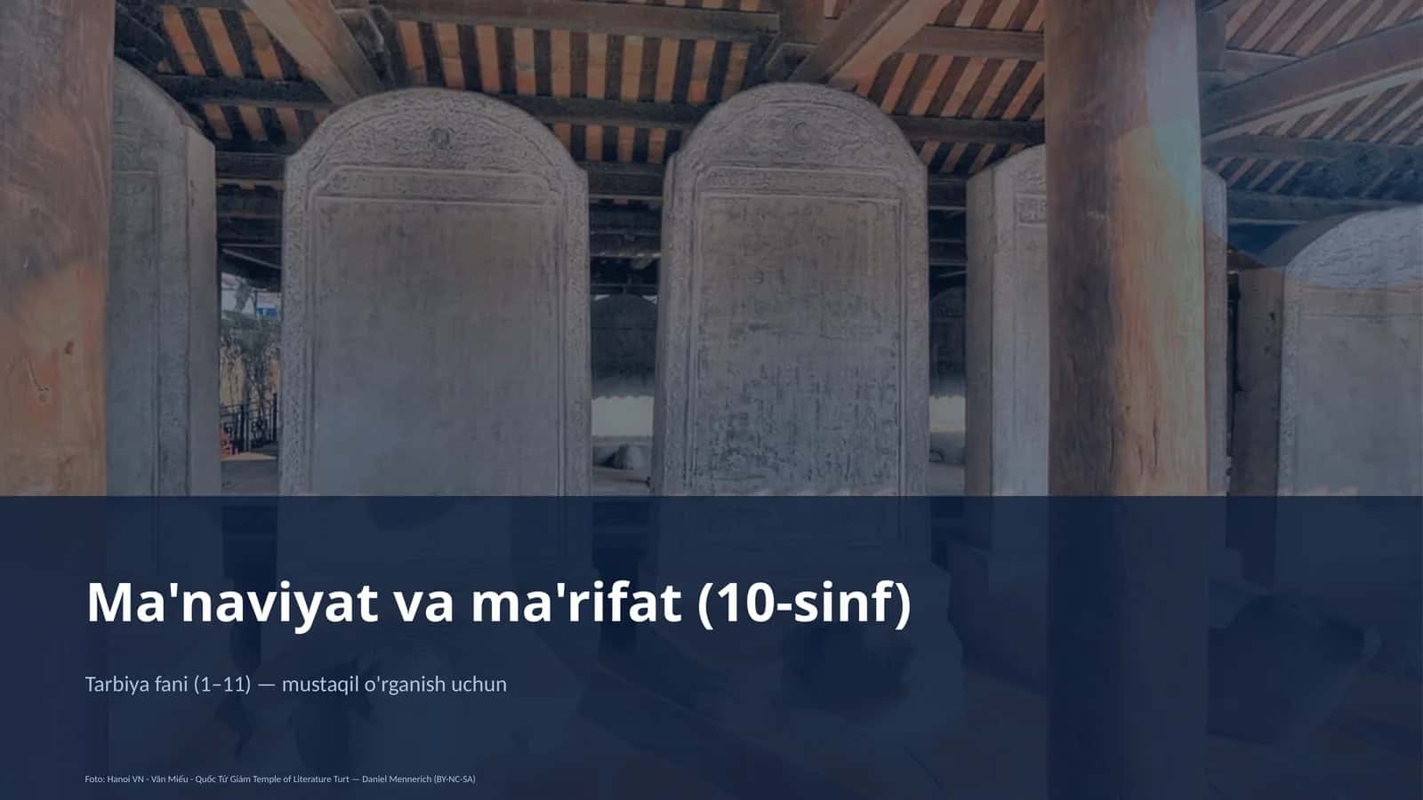 Ma'naviyat va ma'rifat (10-sinf)
