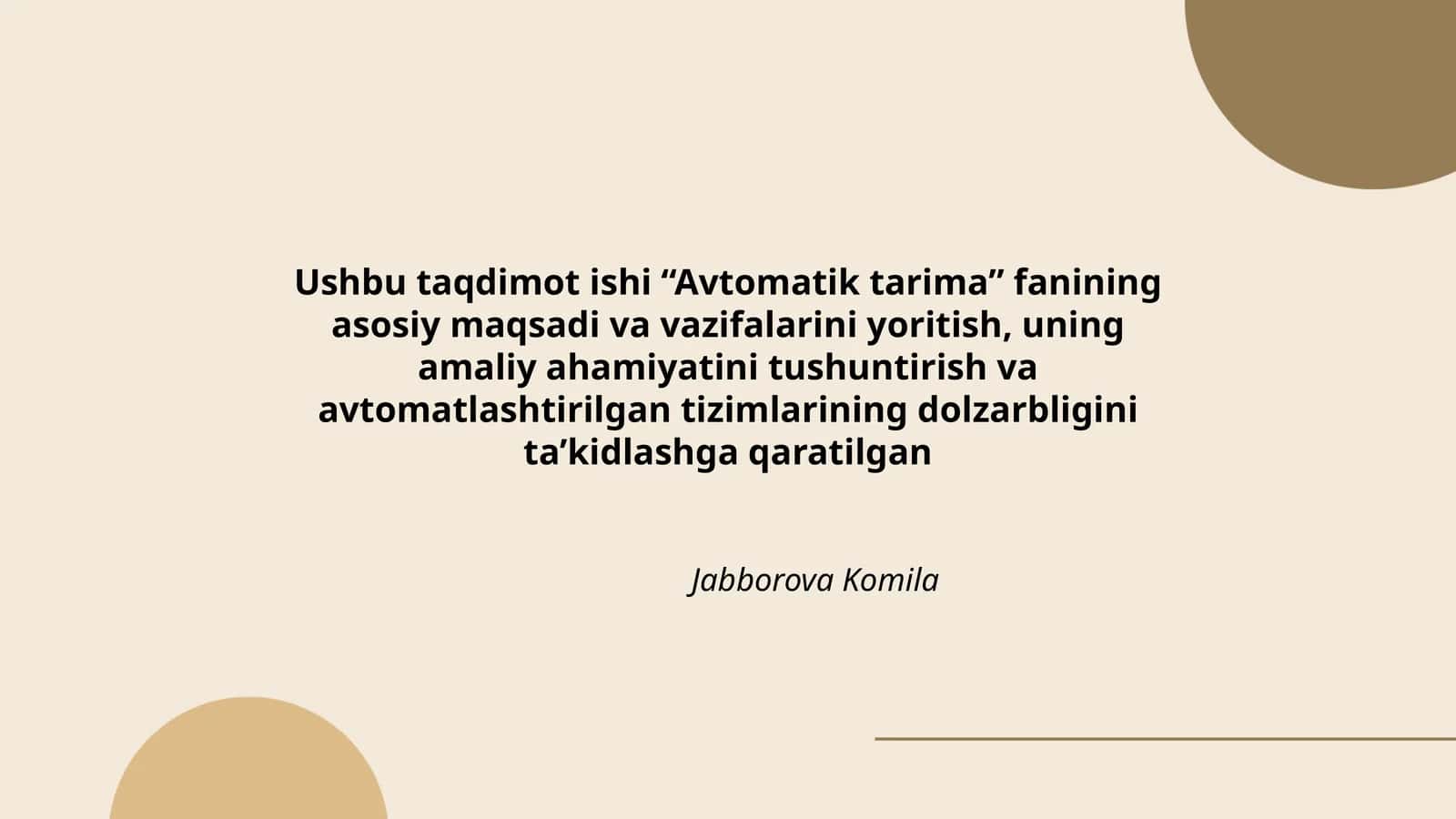 Avtomatik tarima