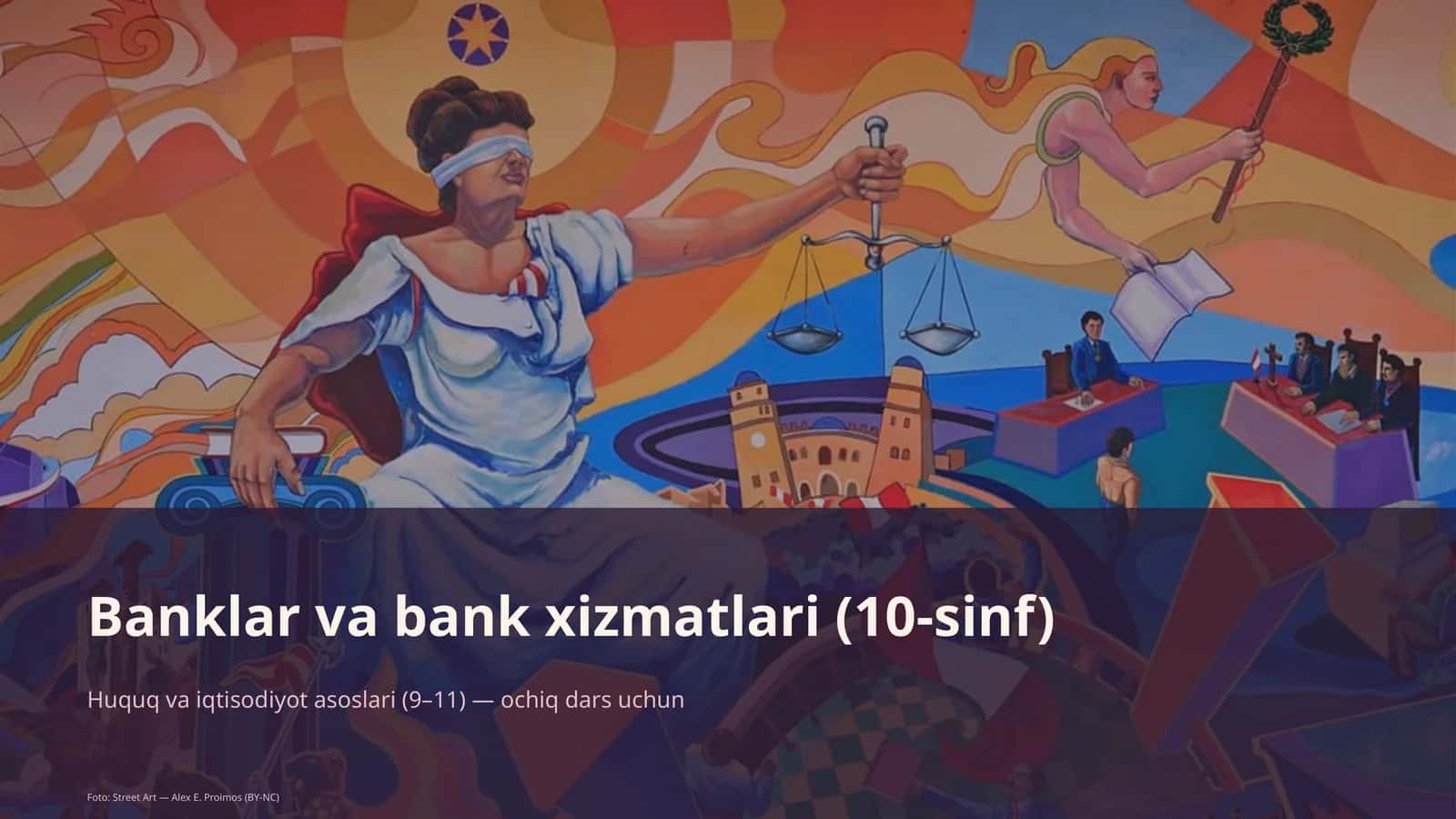 Banklar va bank xizmatlari (10-sinf)