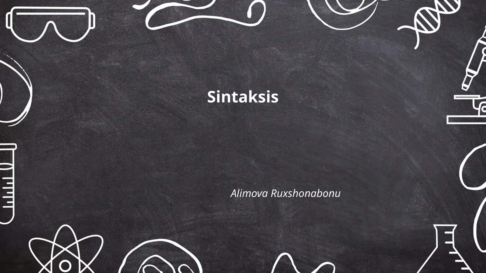Sintaksis