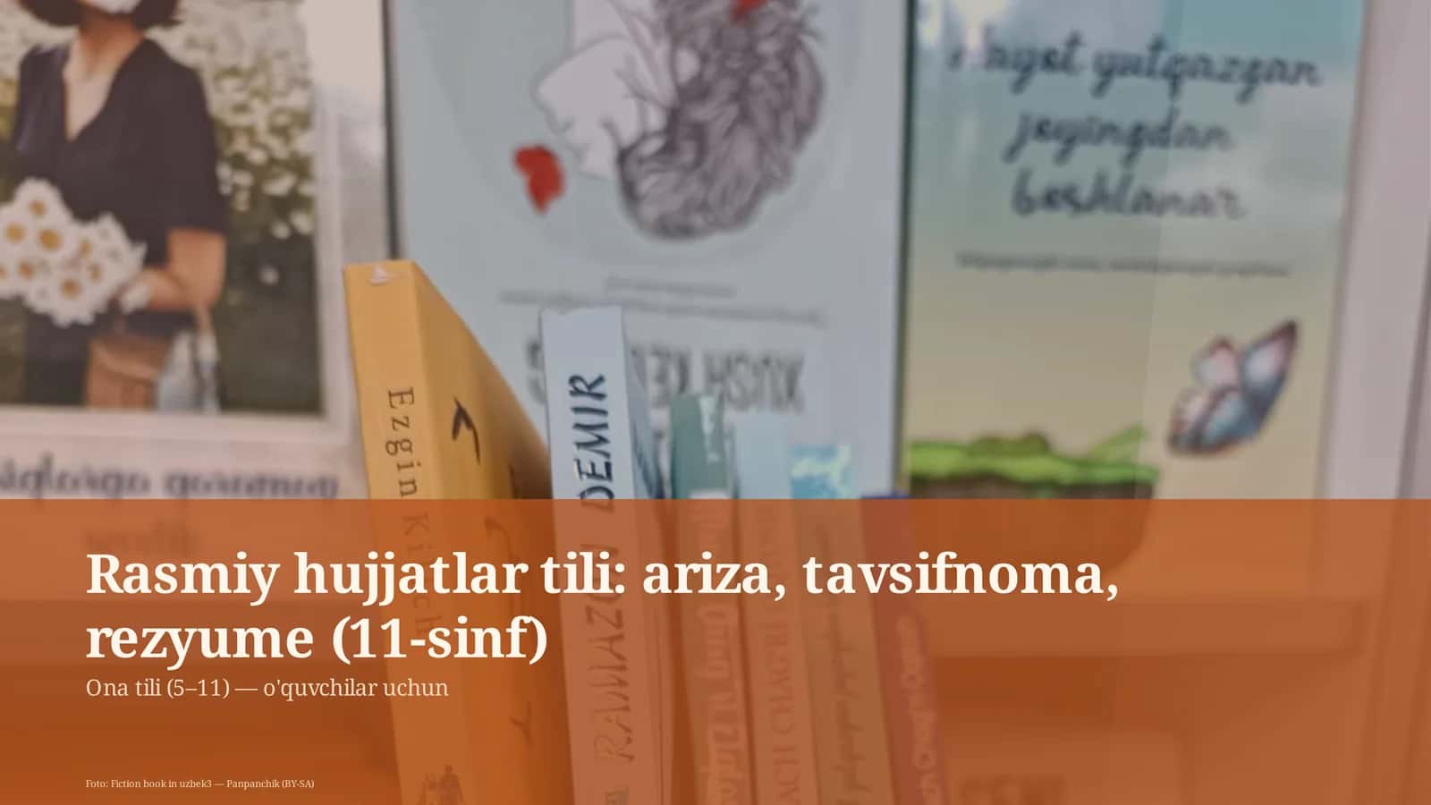 Rasmiy hujjatlar tili: ariza, tavsifnoma, rezyume (11-sinf)