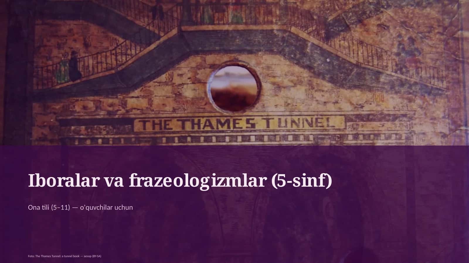Iboralar va frazeologizmlar (5-sinf)
