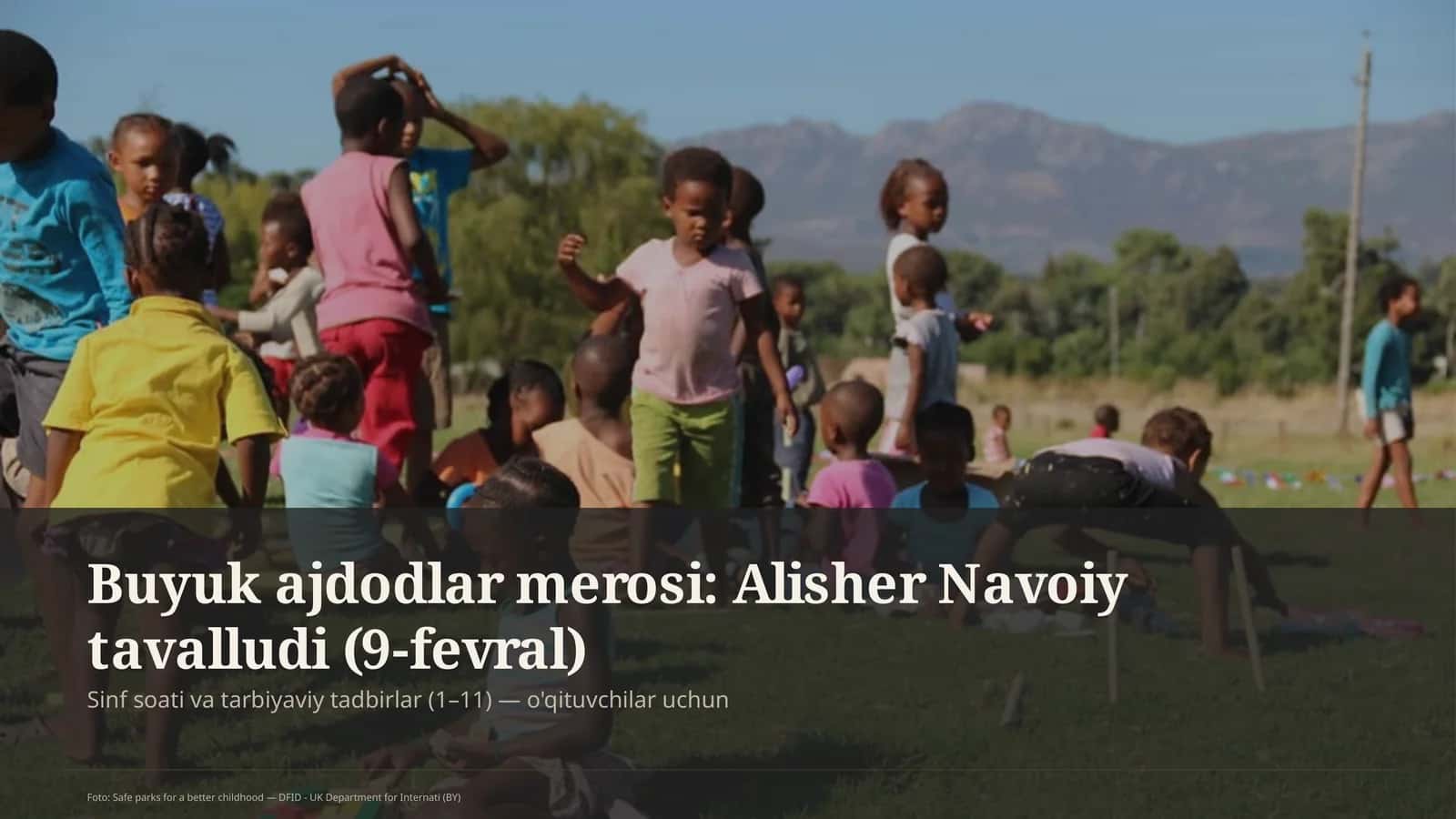 Buyuk ajdodlar merosi: Alisher Navoiy tavalludi (9-fevral)