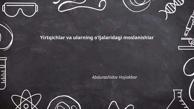 Yirtqichlar va ularning o‘ljalaridagi moslanishlar