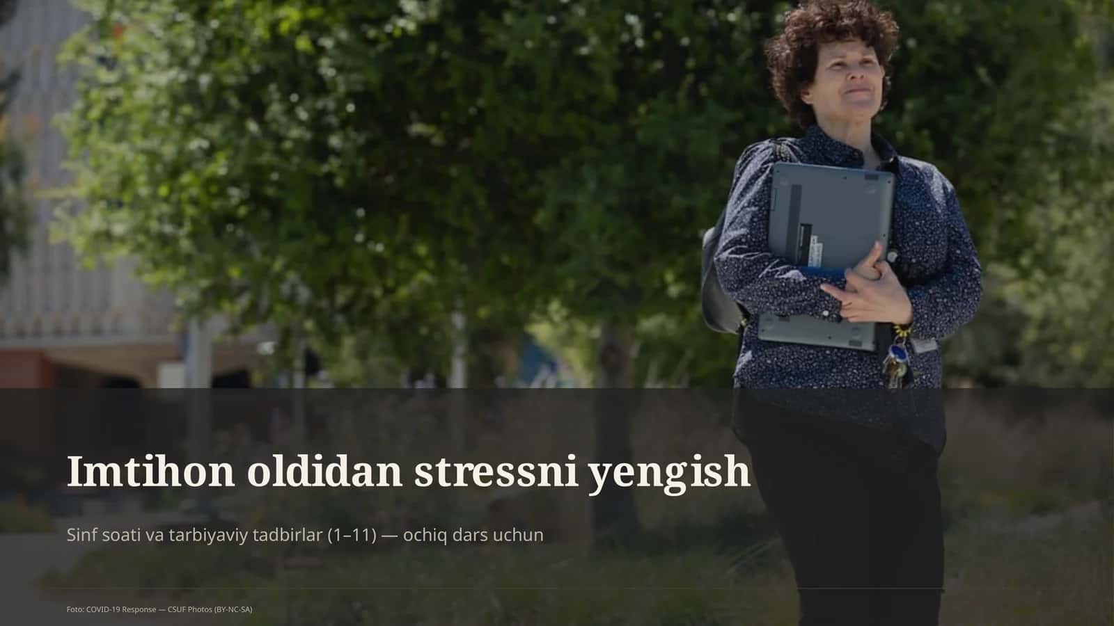 Sinf soati va tarbiyaviy tadbirlar (1–11) — ochiq dars uchun