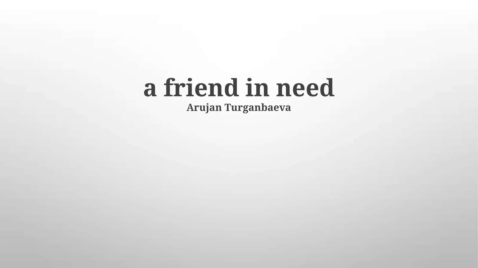 Defining Friendship