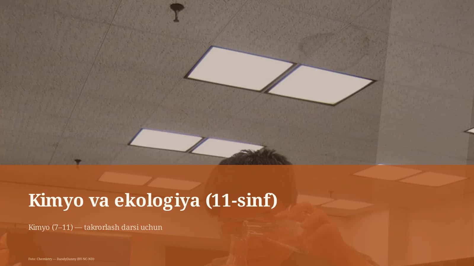 Kimyo va ekologiya (11-sinf)