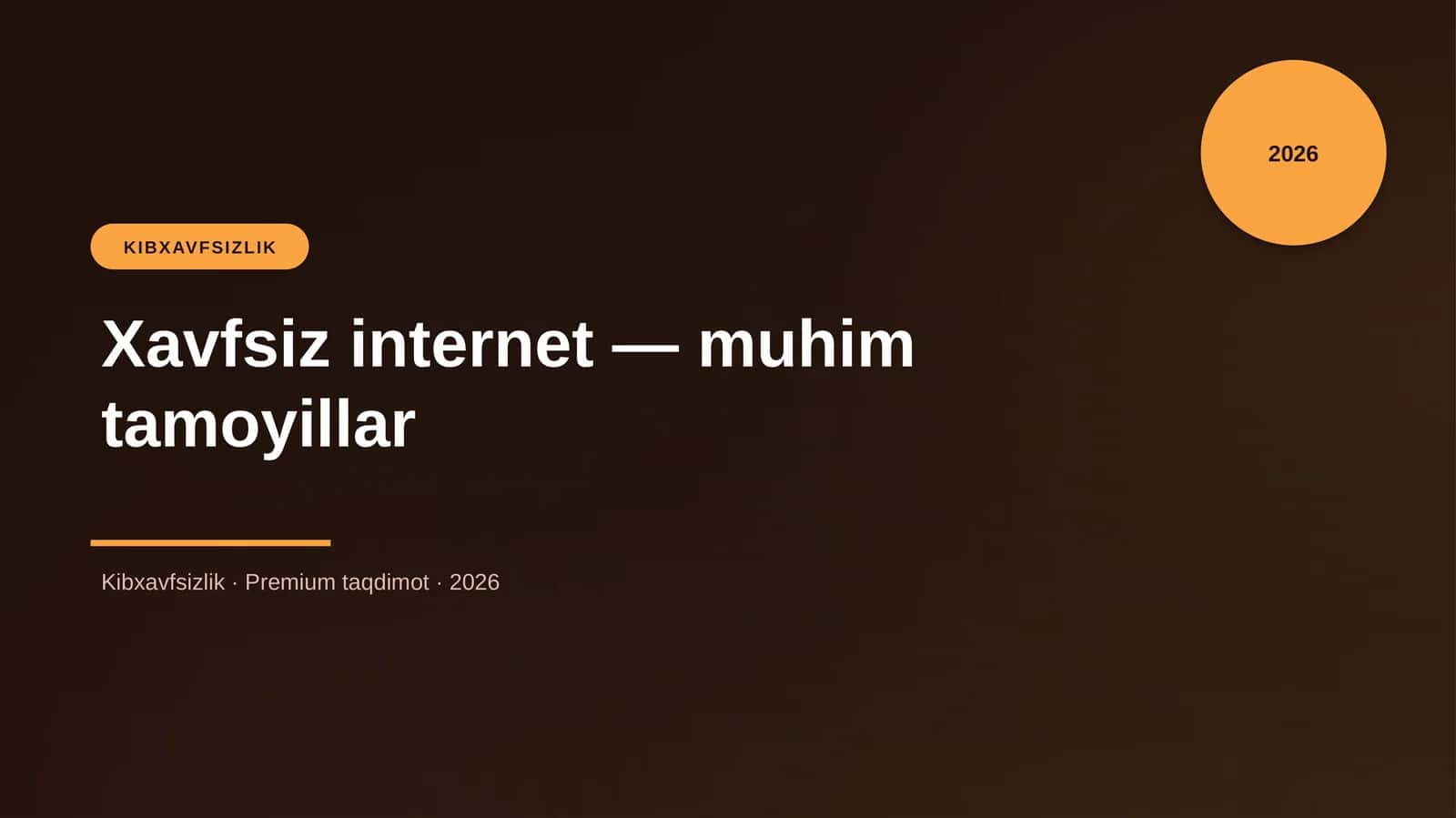Xavfsiz internet — muhim tamoyillar