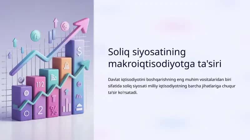 Soliq siyosatining makroiqtisodiyotga ta'siri