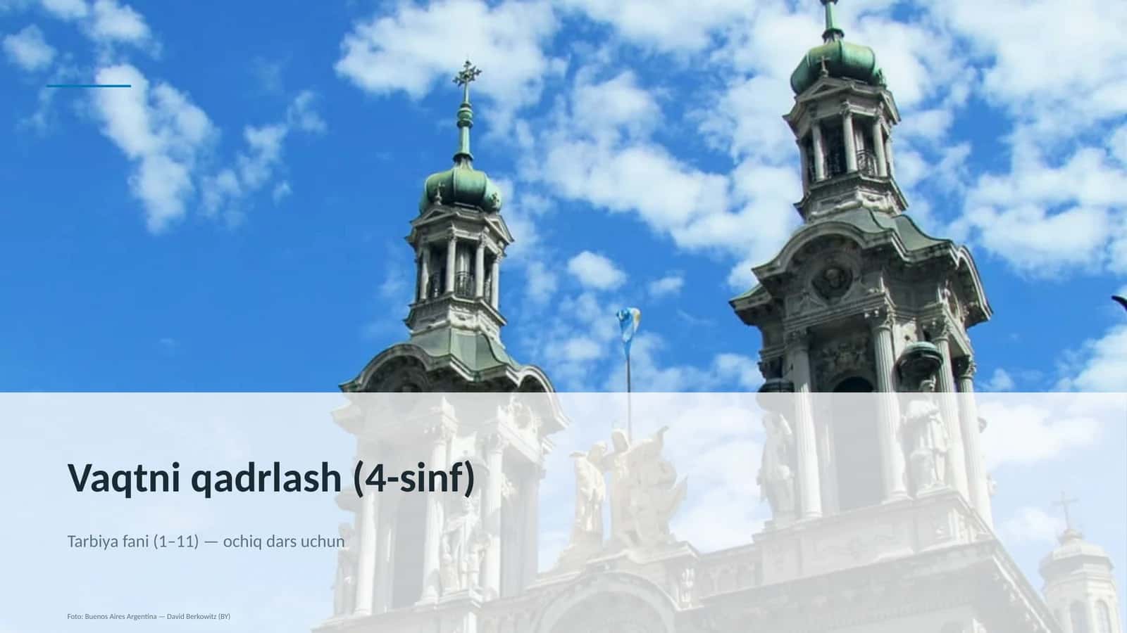 Vaqtni qadrlash (4-sinf)