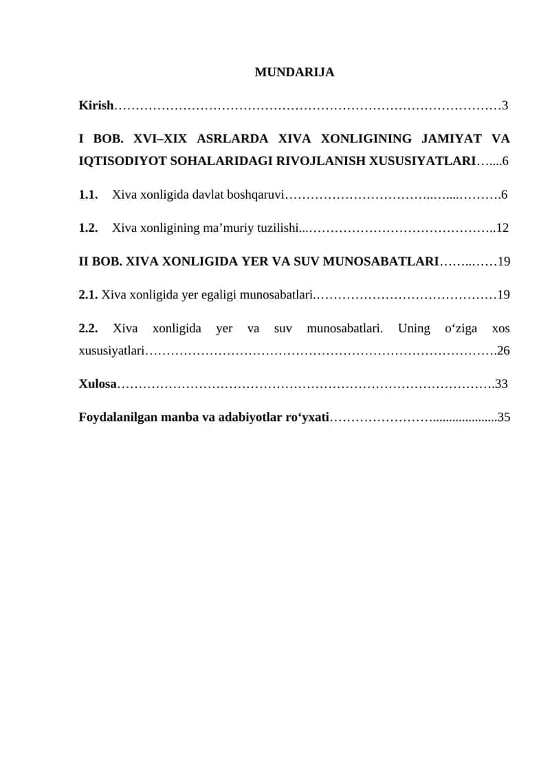 Xiva xonligida davlat boshqaruvi