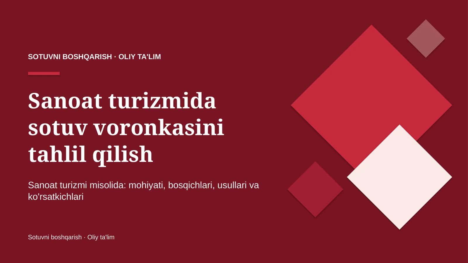 sanoat turizmida sotuv voronkasini tahlil qilish 6013