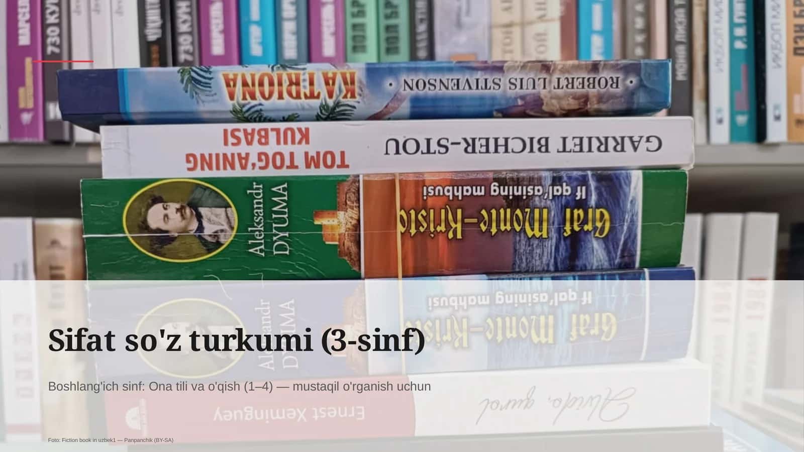 Sifat so'z turkumi (3-sinf)