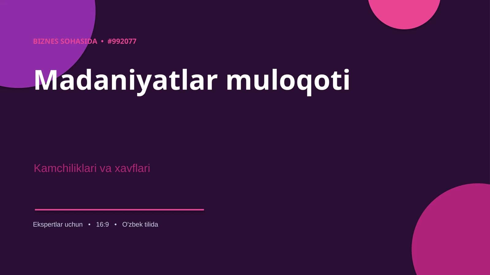 Madaniyatlar muloqoti