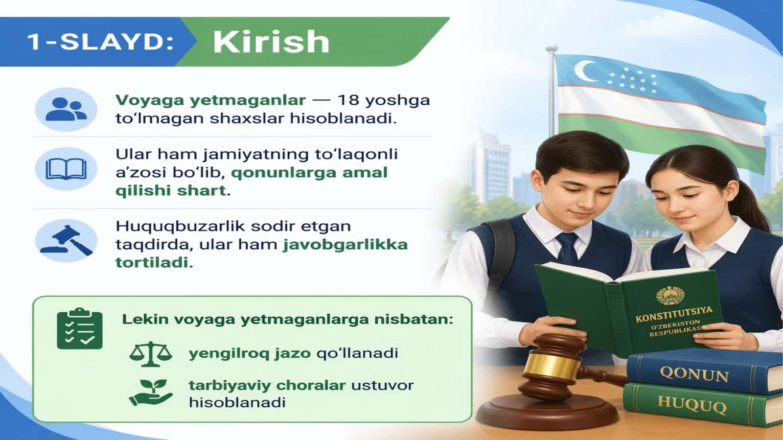 Voyaga yetmaganlarning huquq va majburiyatlari