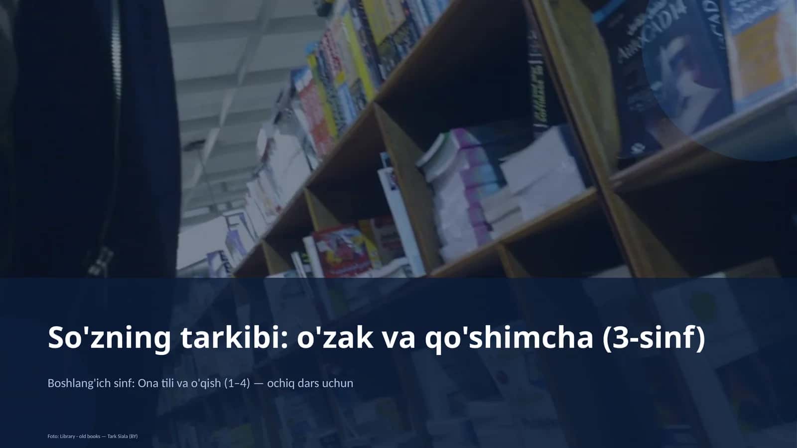 Ta'limiy maqsad: mavzu mohiyati va qoidalarini o'rgatish