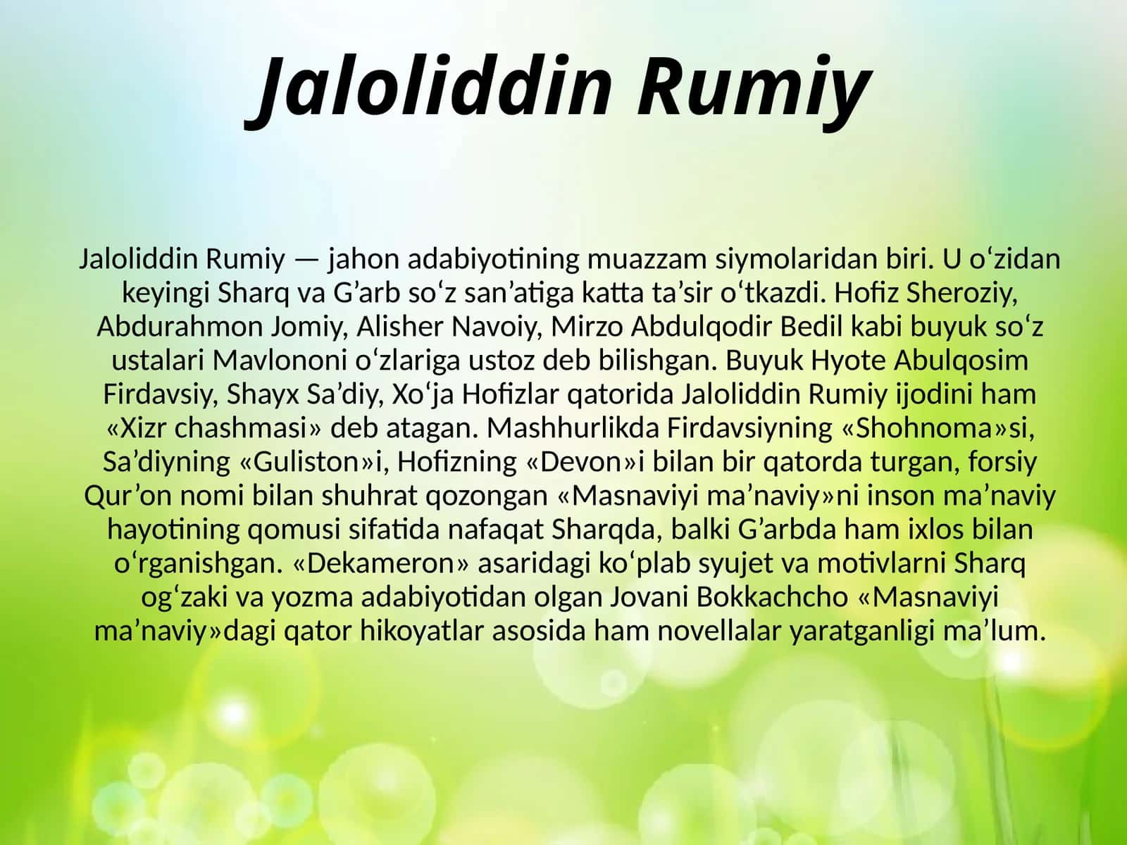 Jaloliddin Rumiy