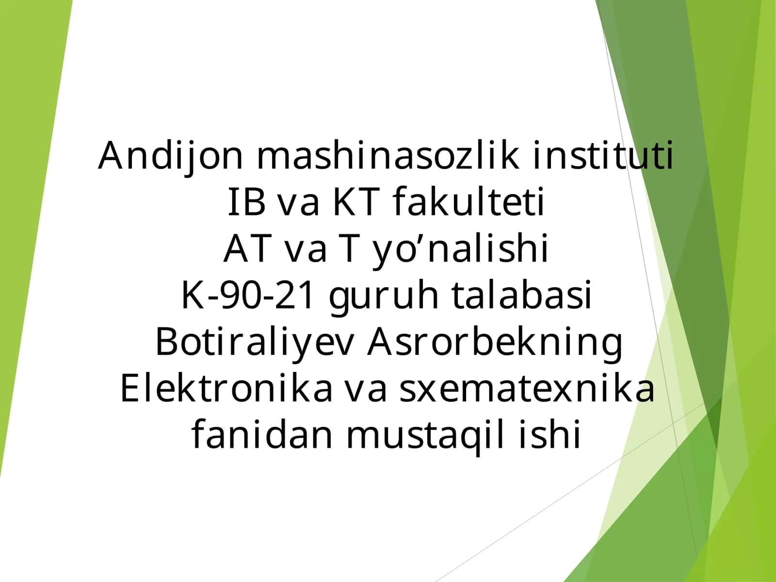 Elektronika va Sxematexnika fanini rivojlanish bosqichlari