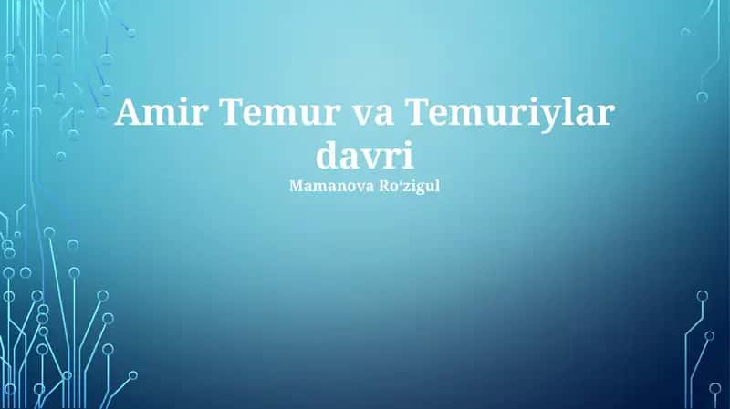 Temuriylar davri
