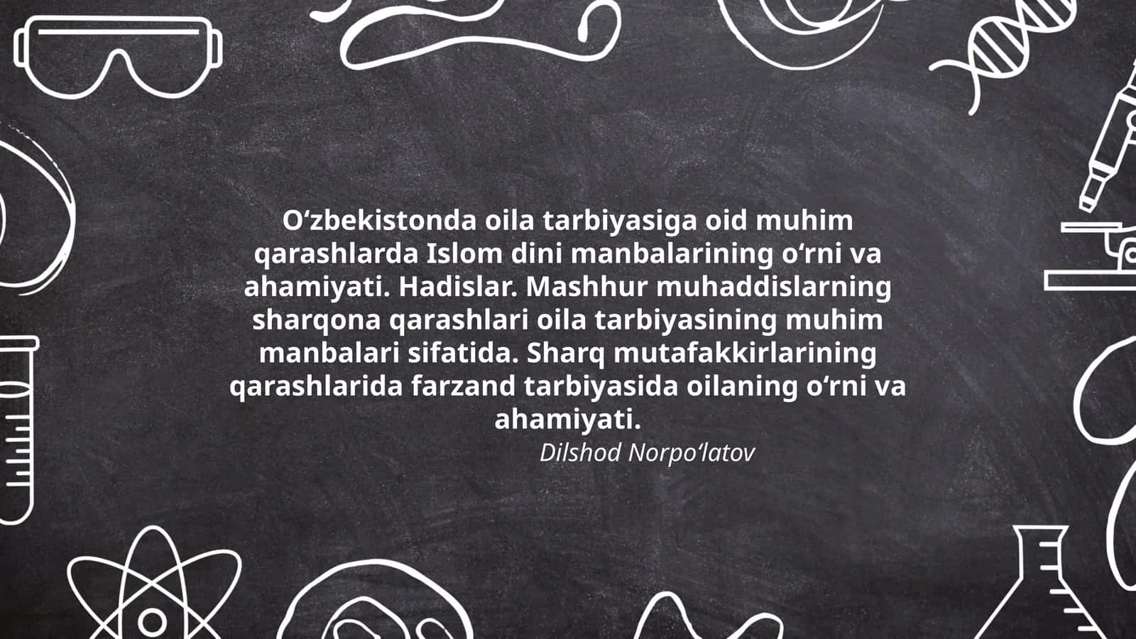 O‘zbekistonda oila tarbiyasiga oid muhim qarashlar