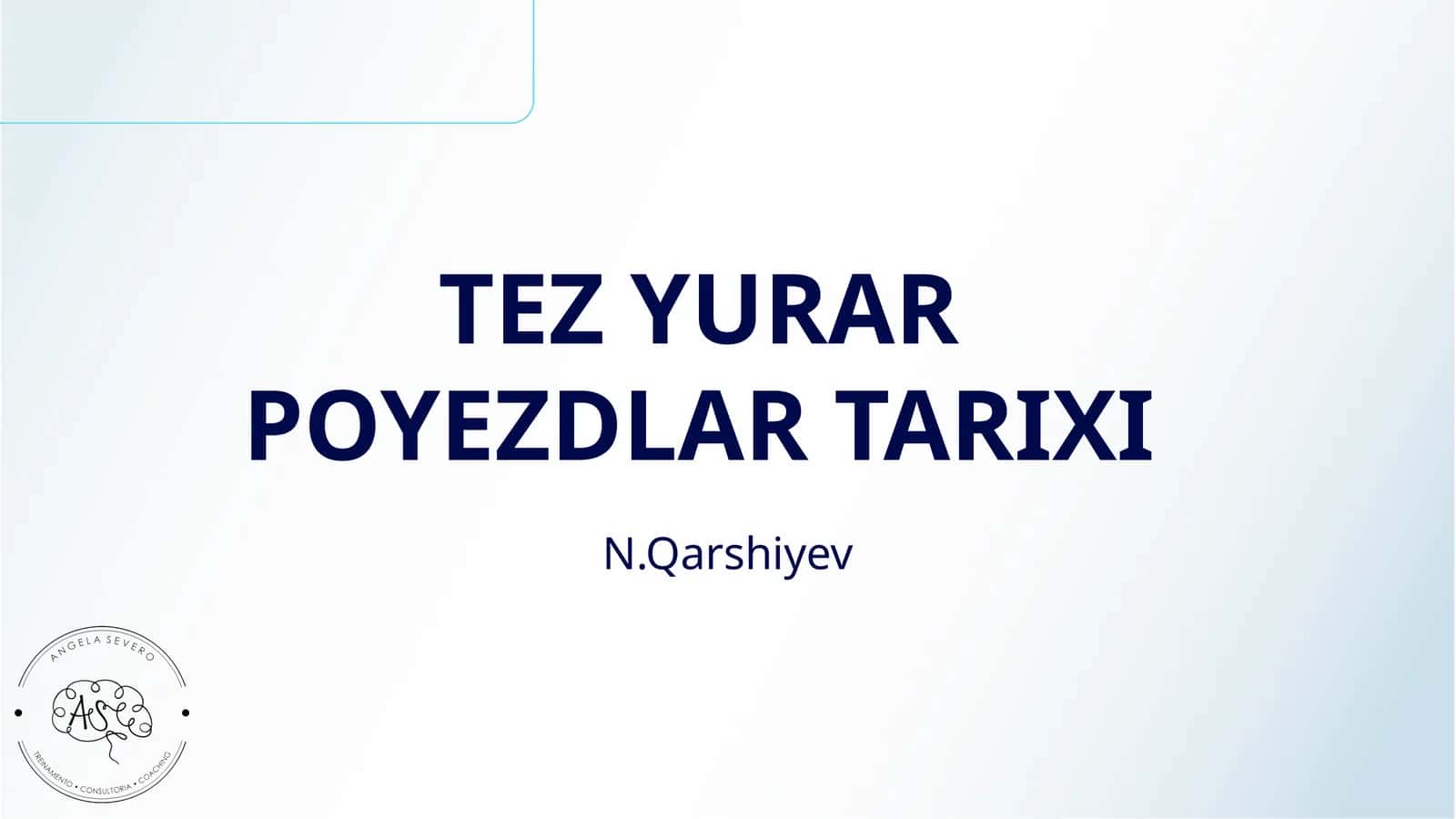 TEZ YURAR POYEZDLAR TARIXI