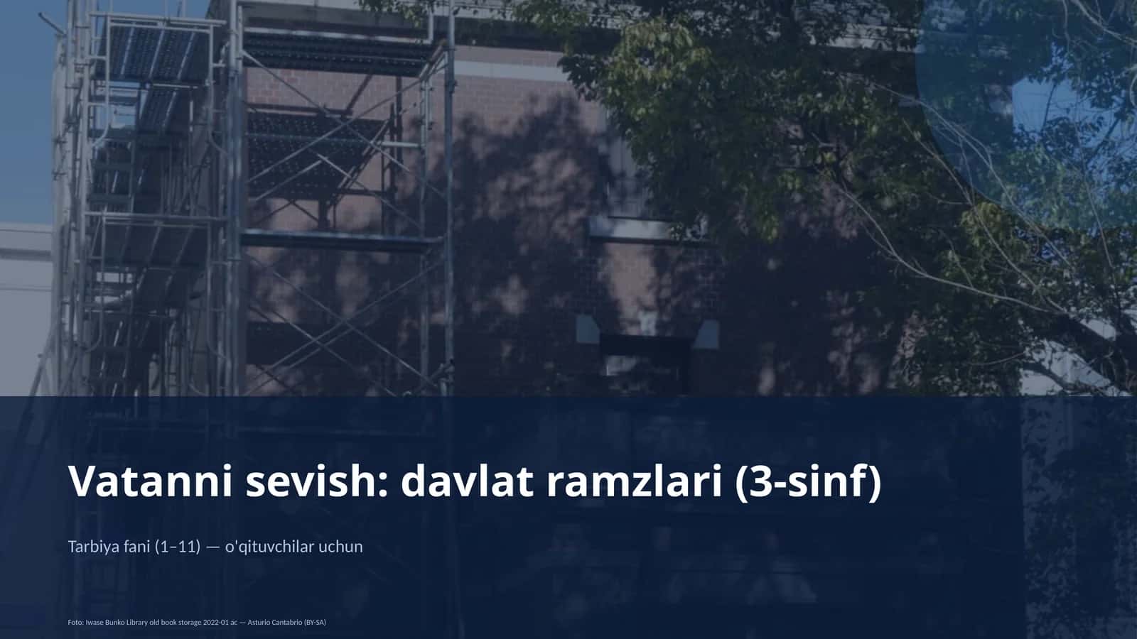 Vatanni sevish: davlat ramzlari (3-sinf)