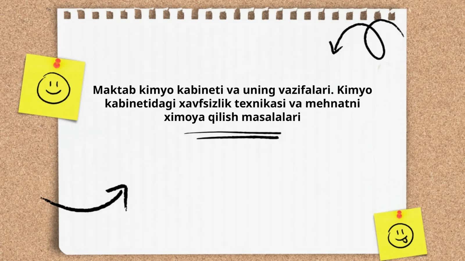 Maktab kimyo kabineti va uning vazifalari