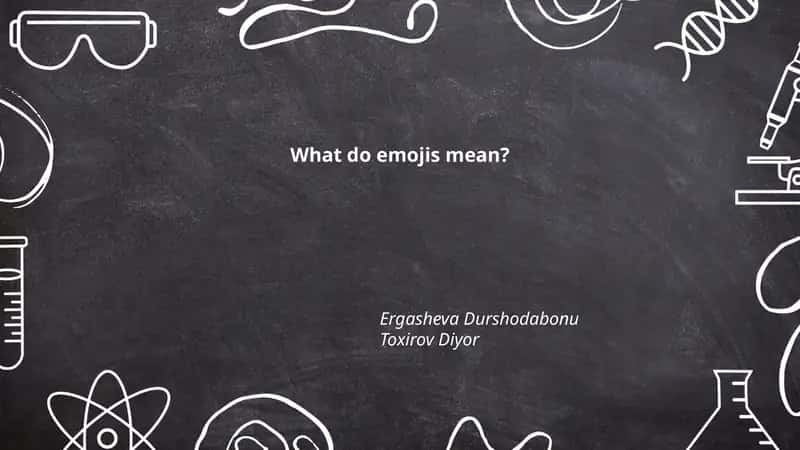 What do emojis mean?