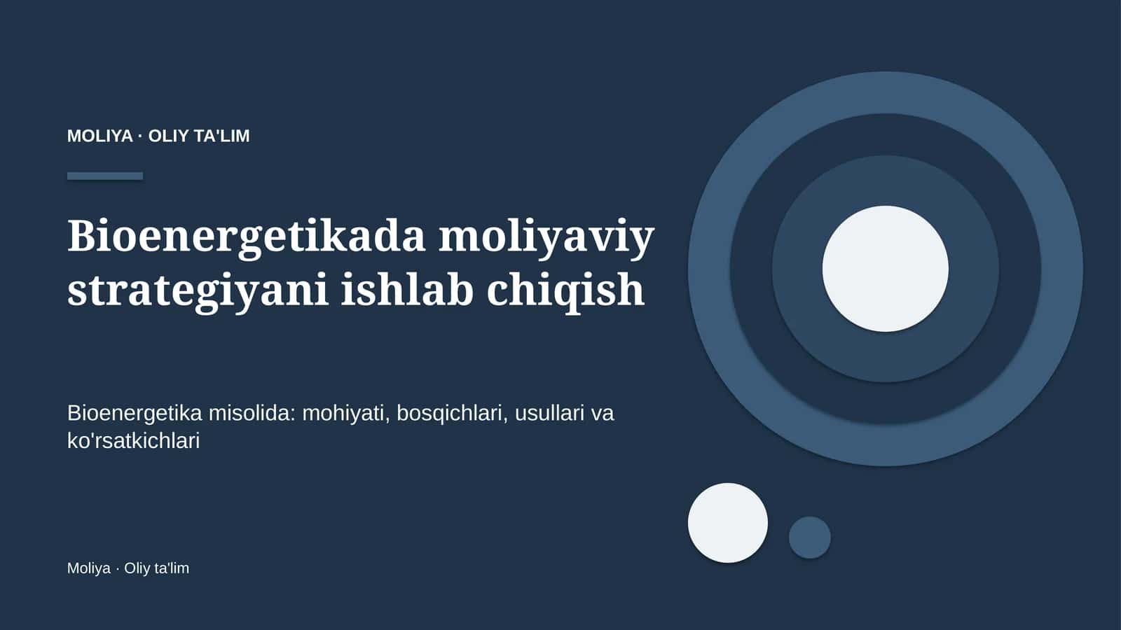 bioenergetikada moliyaviy strategiyani ishlab chiqish 3554