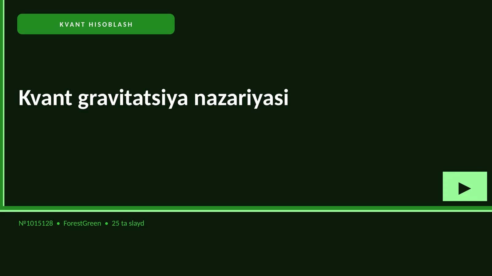 KVANT HISOBLASH