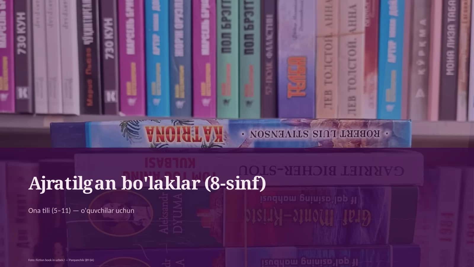 Ajratilgan bo'laklar (8-sinf)