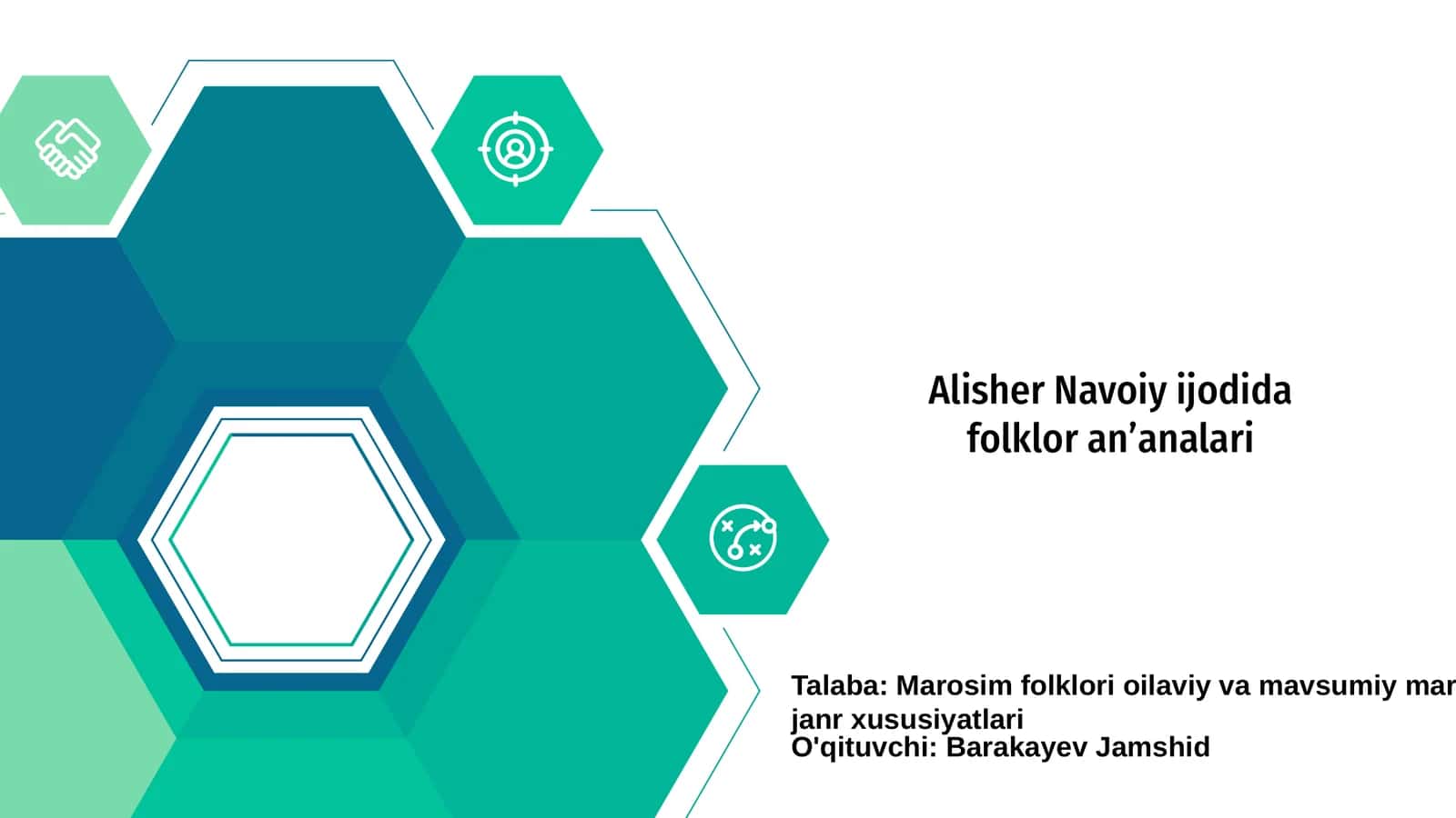Alisher Navoiy ijodida folklor anʼanalari