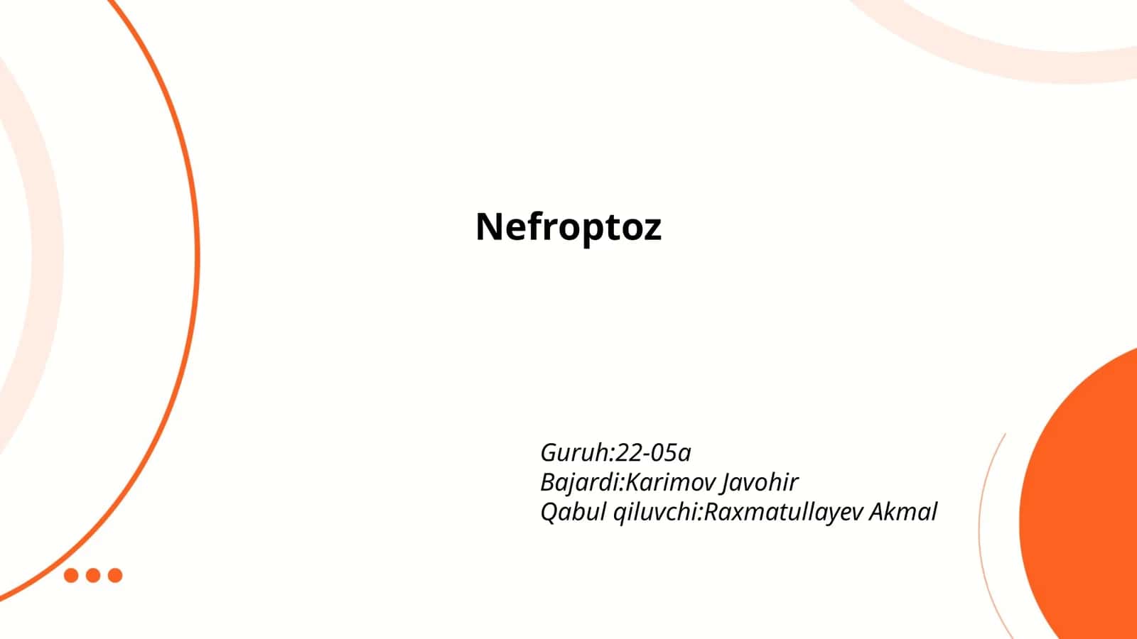 Nefroptoz