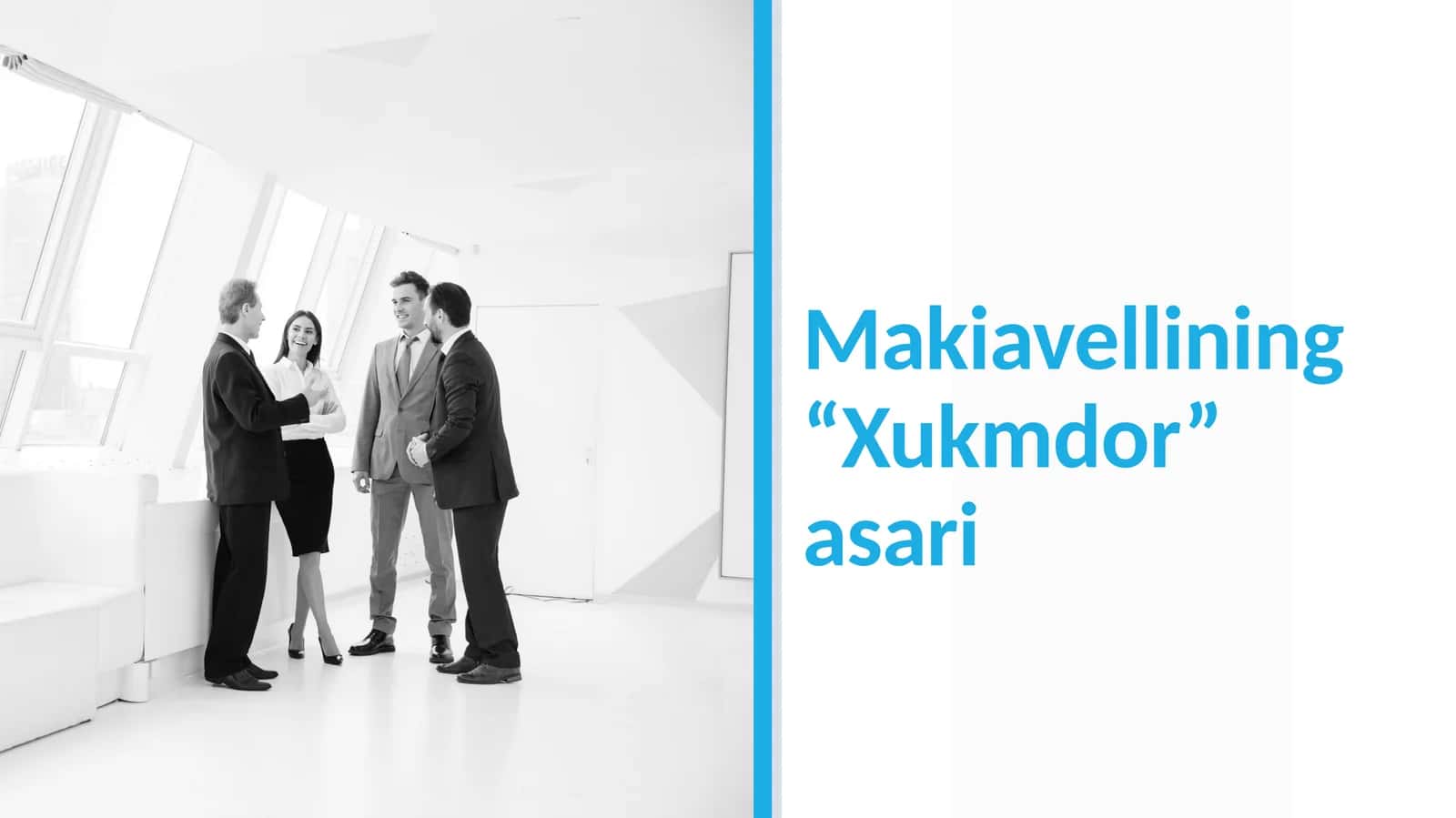 Makiavellining “Xukmdor” asari