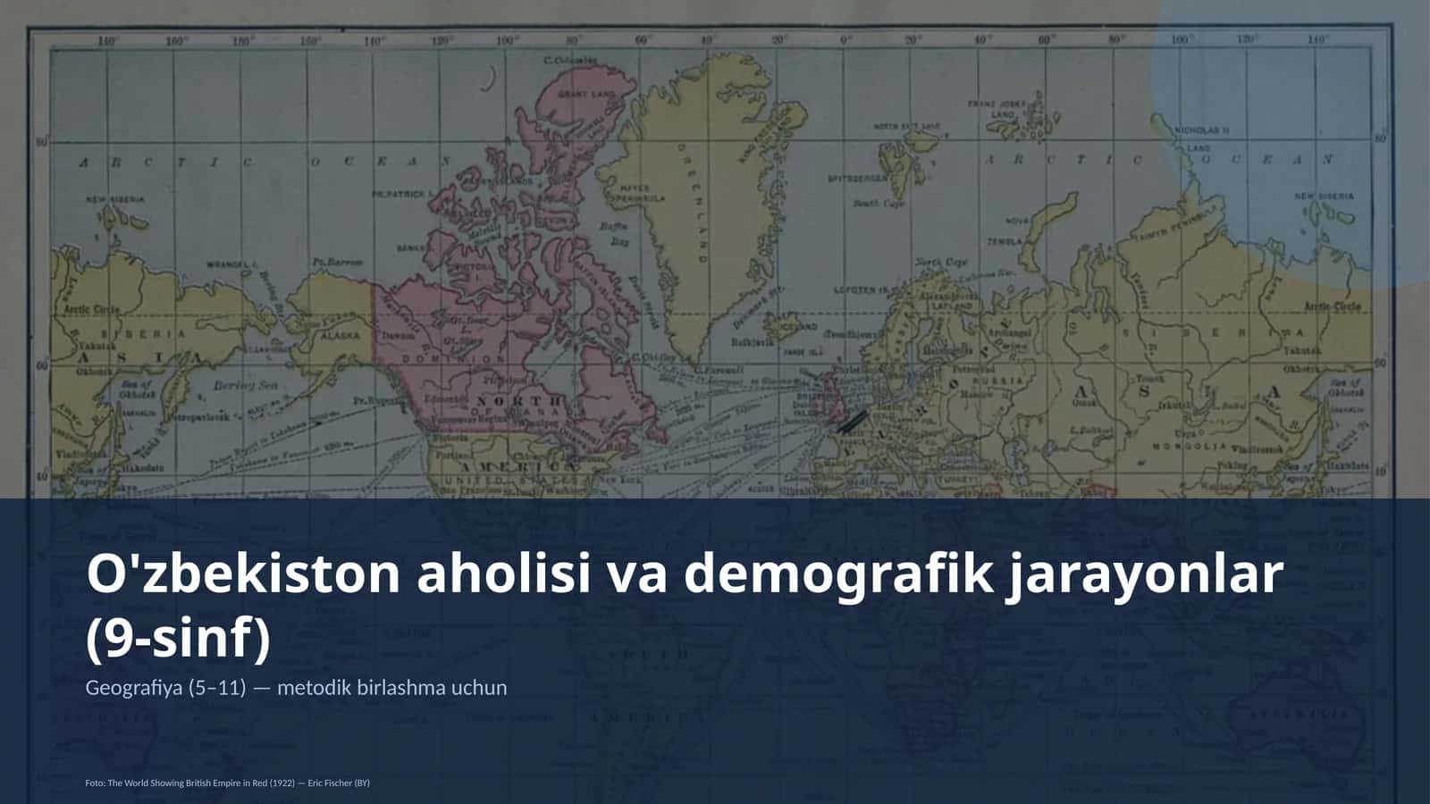O'zbekiston aholisi va demografik jarayonlar (9-sinf)