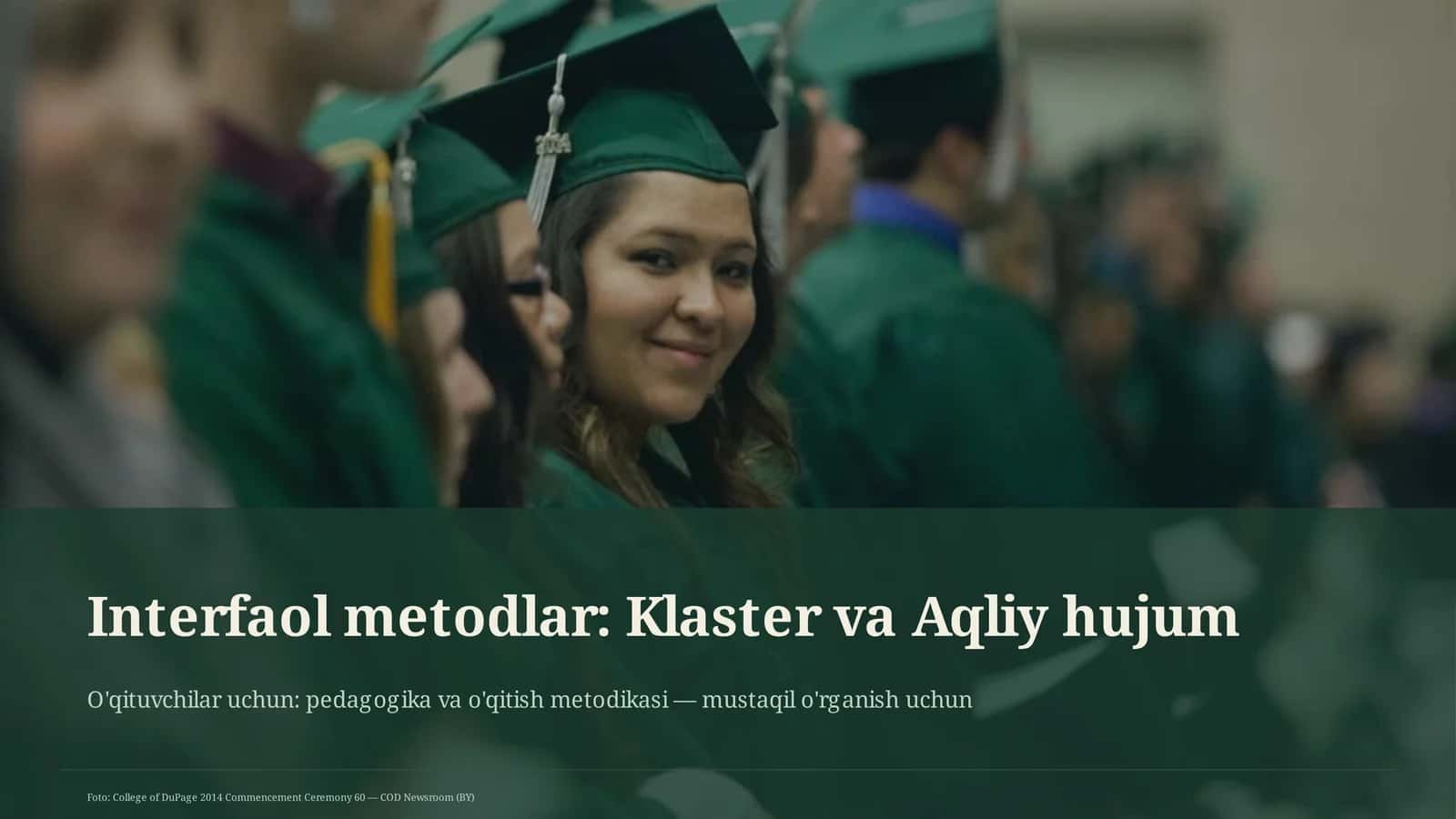 Interfaol metodlar: Klaster va Aqliy hujum