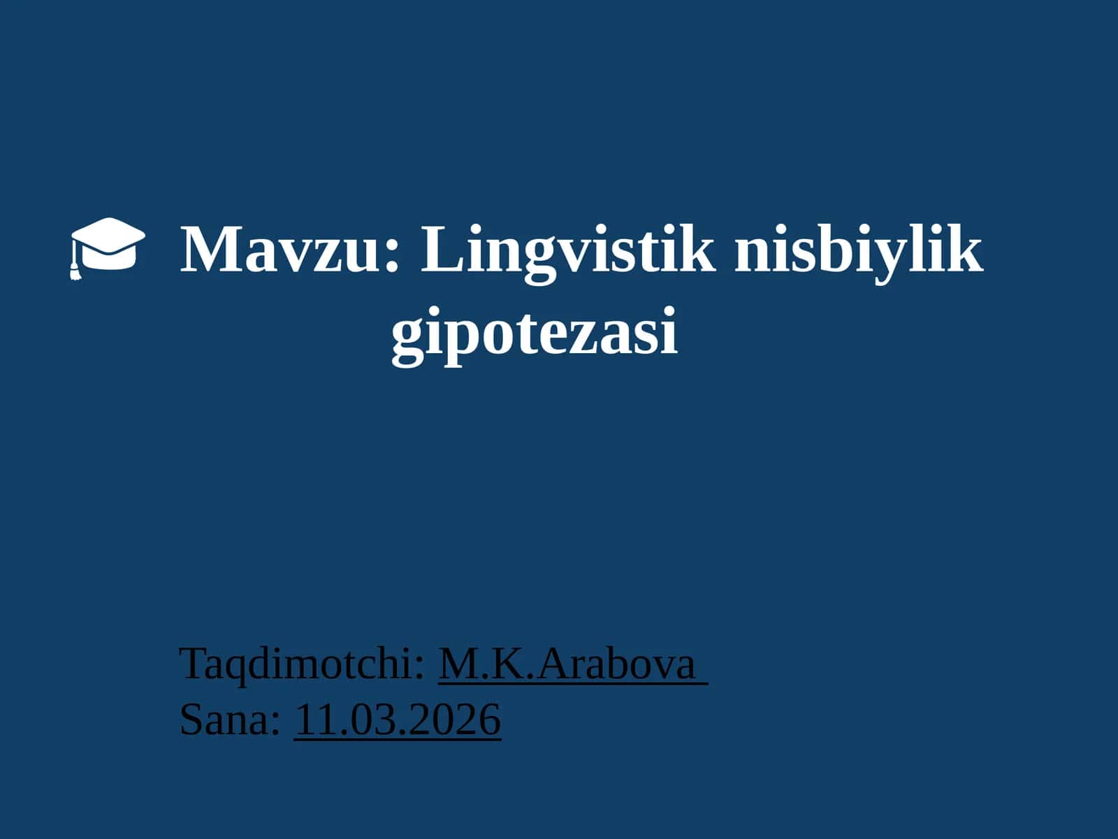 Lingvistiknisbiylik gipotezasi