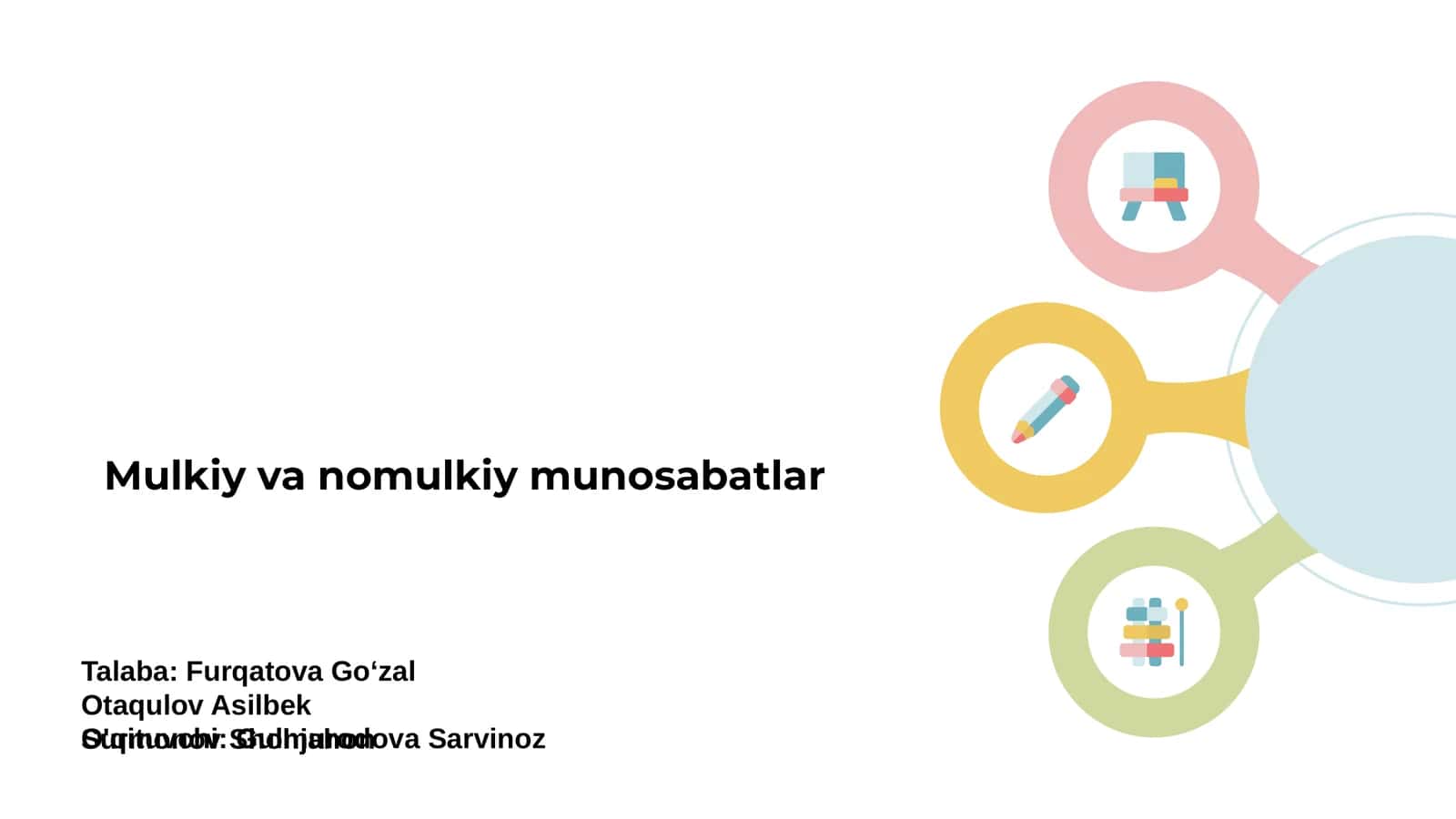Mulkiy va nomulkiy munosabatlar