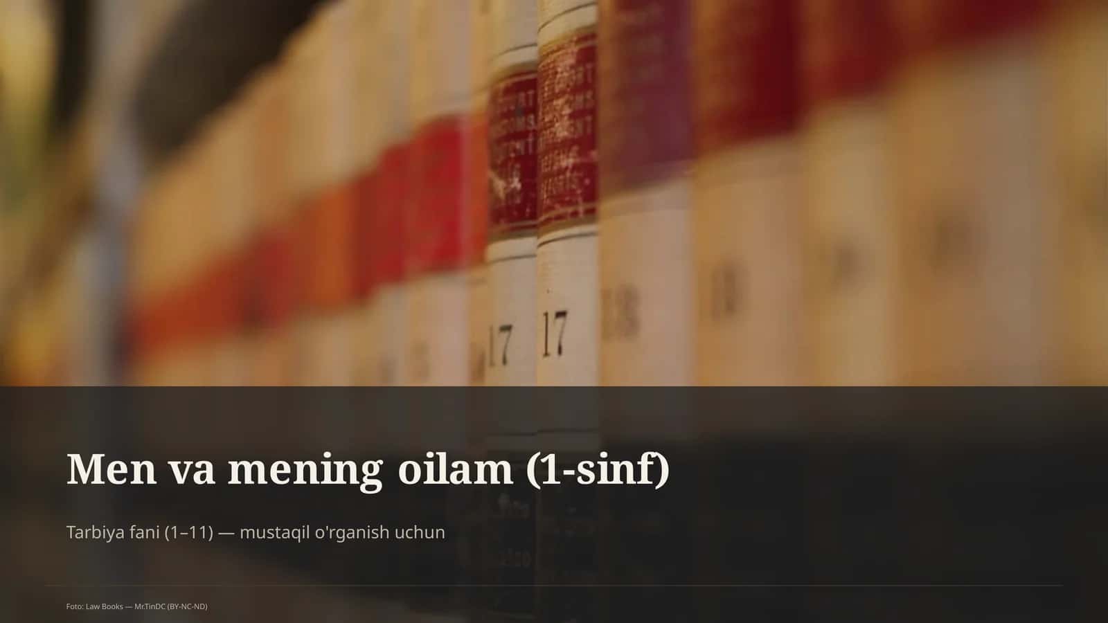 Men va mening oilam (1-sinf)