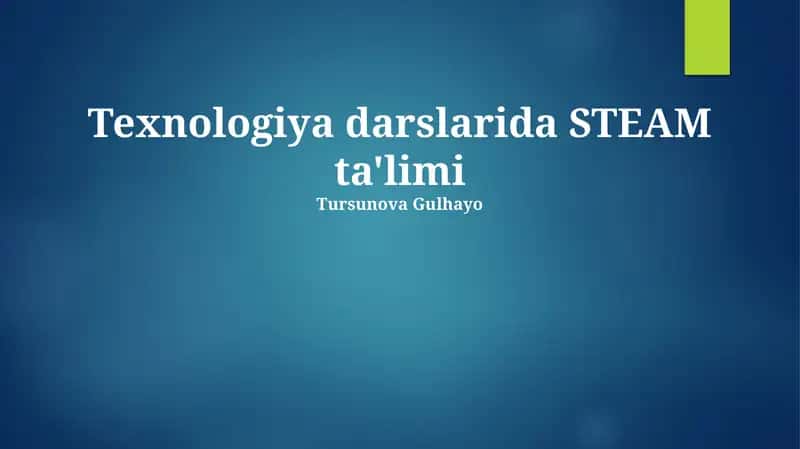 STEAM Ta'limini Amalga Oshirish Strategiyalari