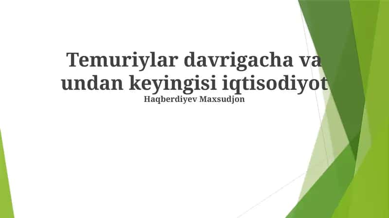 Hunarmandchilik Temuriylar davrida