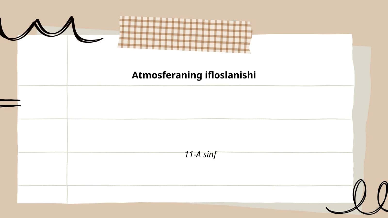 Atmosferaning ifloslanishi