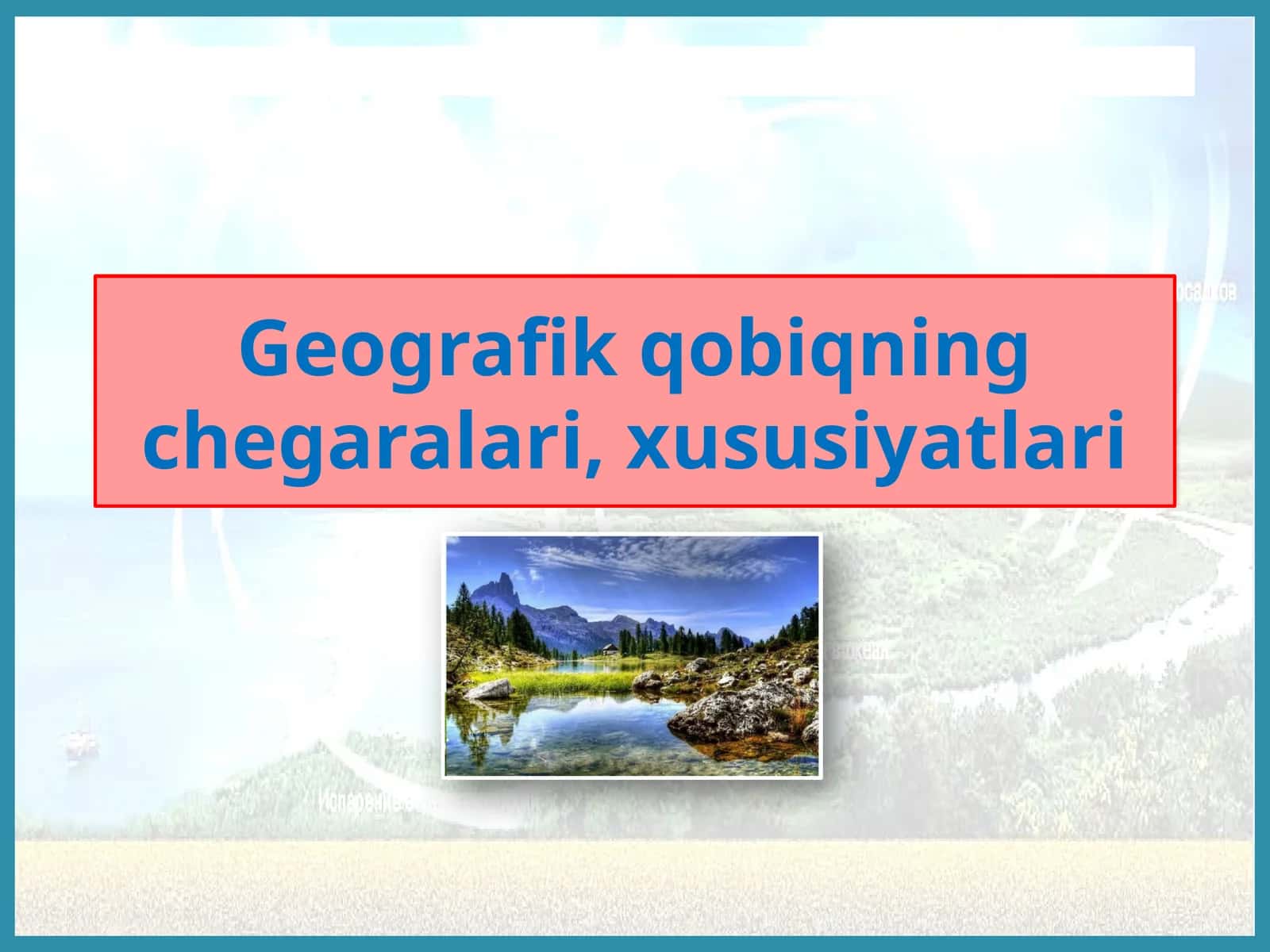 ГEOGRАFIK KООRDINАTАLАR