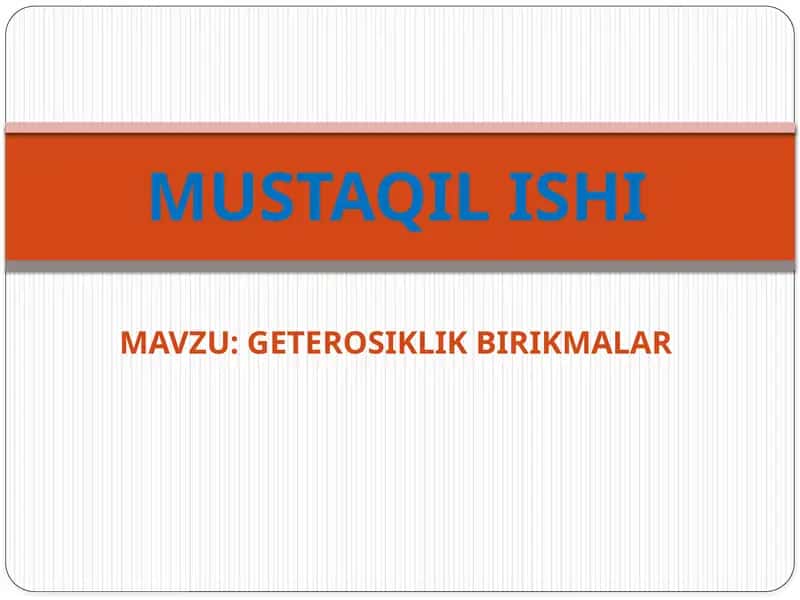 Geterosiklikbirikmalar