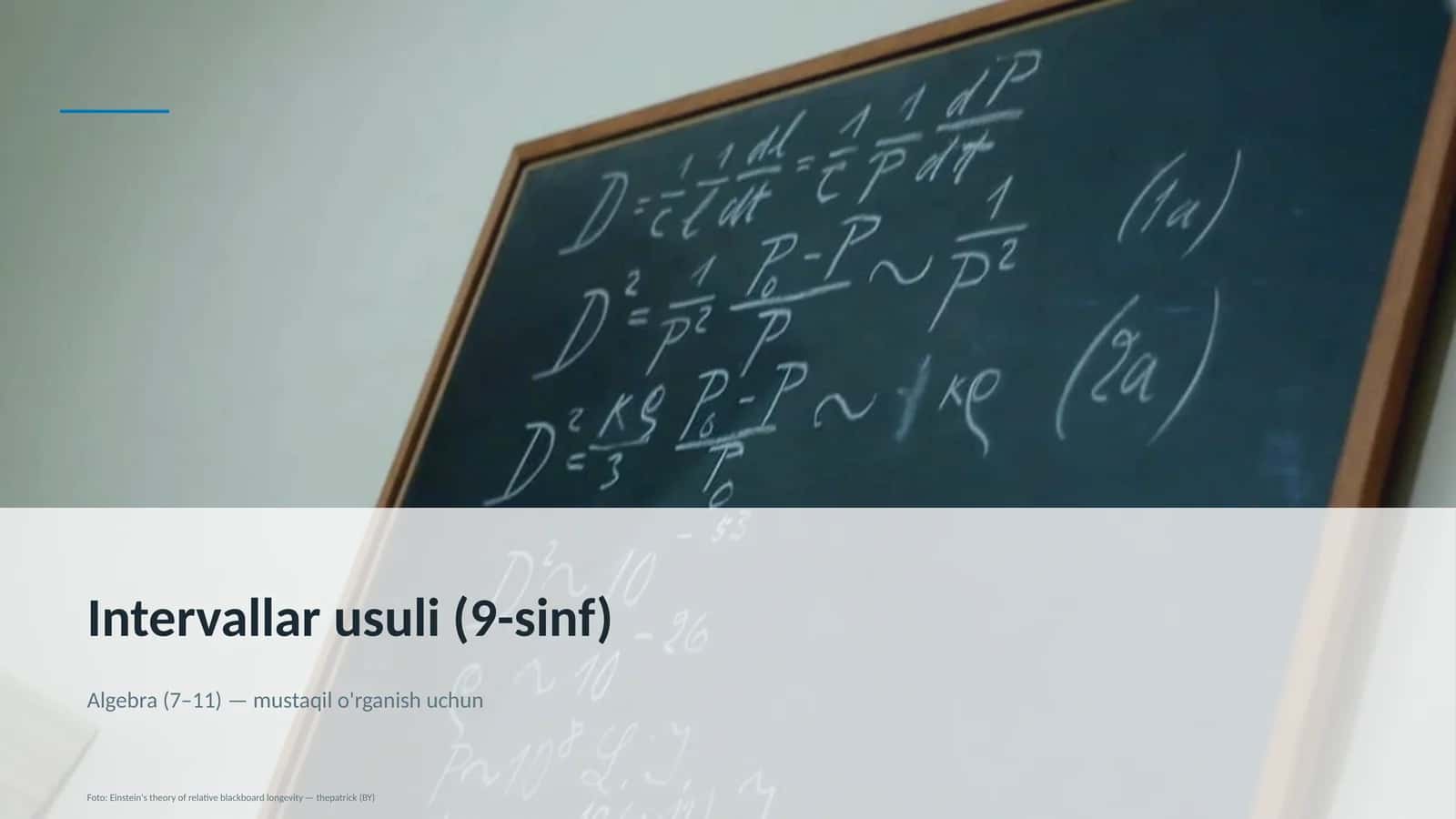 Intervallar usuli (9-sinf)